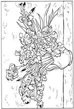 coloring page Vincent van Gogh